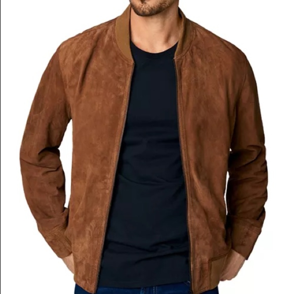 Blank NYC men’s suede leather jacket
